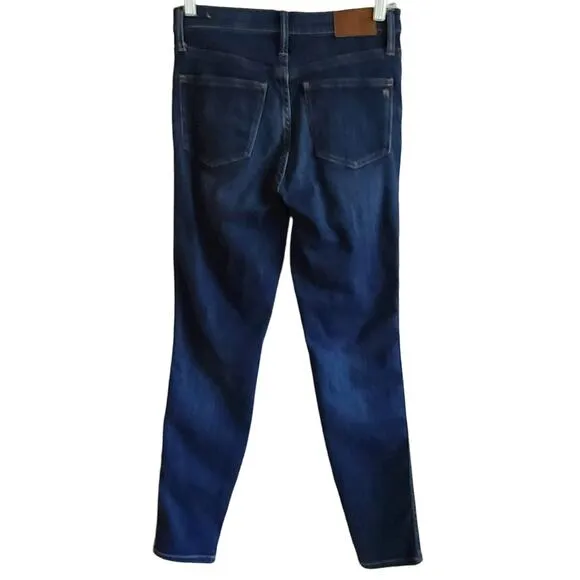 MADEWELL 10&quot; High-Rise Skinny Jeans in Danny Wash G7391 Women's Size 27