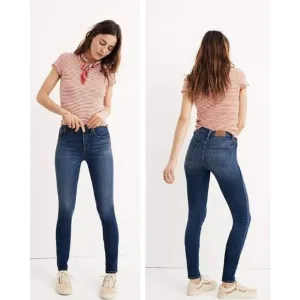 MADEWELL 10&quot; High-Rise Skinny Jeans in Danny Wash G7391 Women's Size 27
