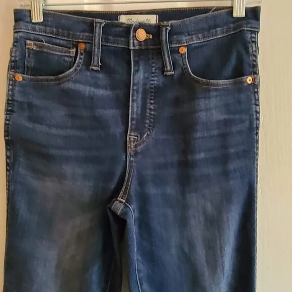 MADEWELL 10&quot; High-Rise Skinny Jeans in Danny Wash G7391 Women's Size 27