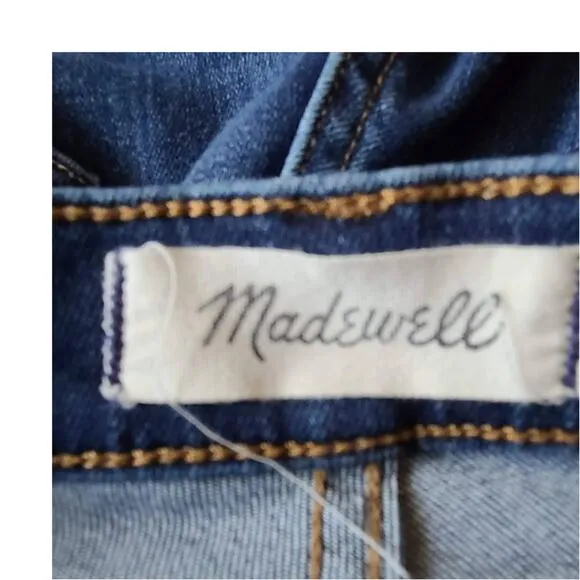 MADEWELL 10&quot; High-Rise Skinny Jeans in Danny Wash G7391 Women's Size 27