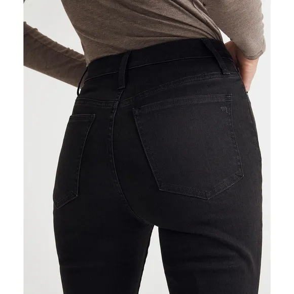 MADEWELL Black Frost Skinny Flare Jeans NWT Size 32
