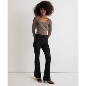 MADEWELL Black Frost Skinny Flare Jeans NWT Size 32