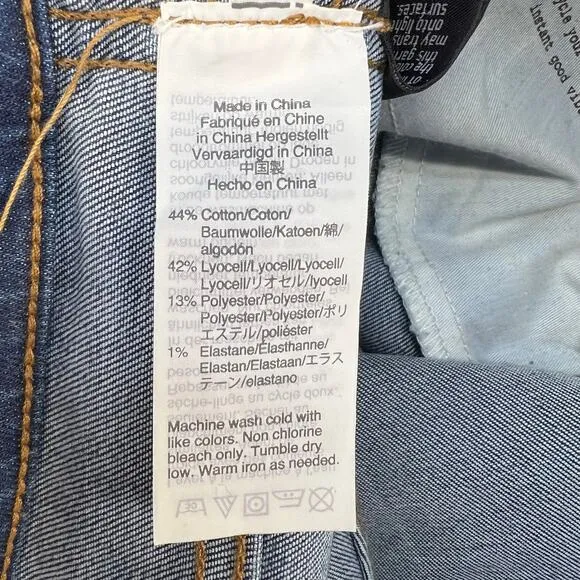 Madewell Jeans Women's 25 (2) Blue 10&quot; High Rise Skinny Crop Button Fly Normcore