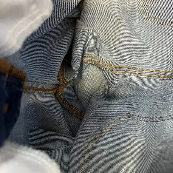 Madewell Jeans Women's 25 (2) Blue 10&quot; High Rise Skinny Crop Button Fly Normcore