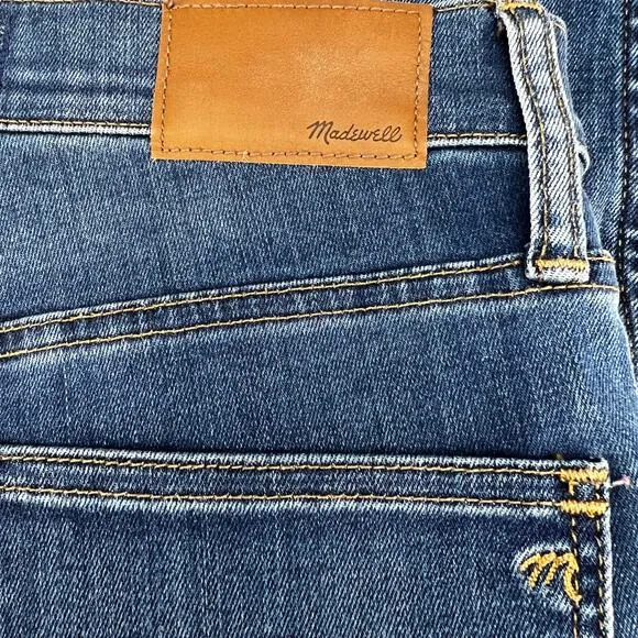 Madewell Jeans Women's 25 (2) Blue 10&quot; High Rise Skinny Crop Button Fly Normcore