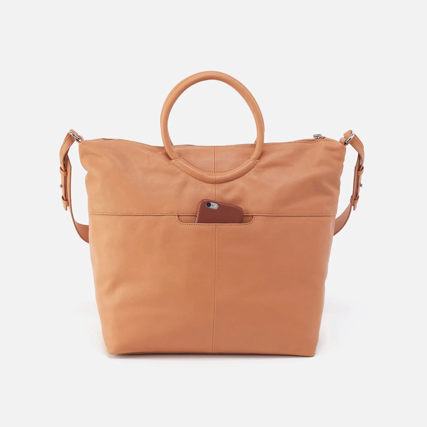 Maggie Satchel In Smooth Leather - Doe