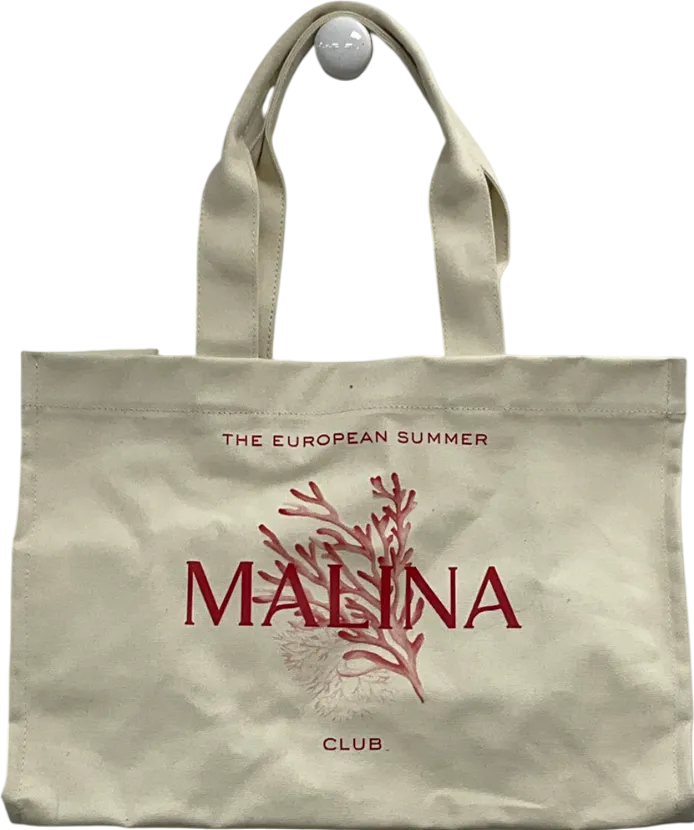 Malina Cream Canvas Bag One Size