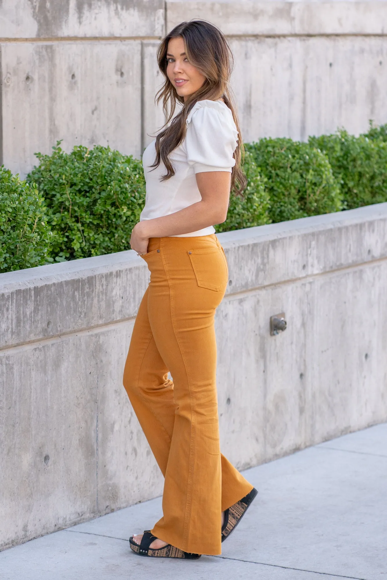 Marigold High Rise Tummy Control Top Flare