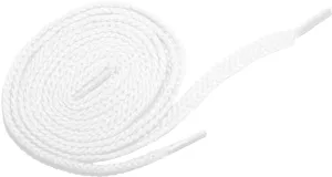[Marshmallow White] - Flat Woven Shoelaces