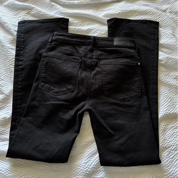 Mavi Maria High Rise Flare Jeans In Black