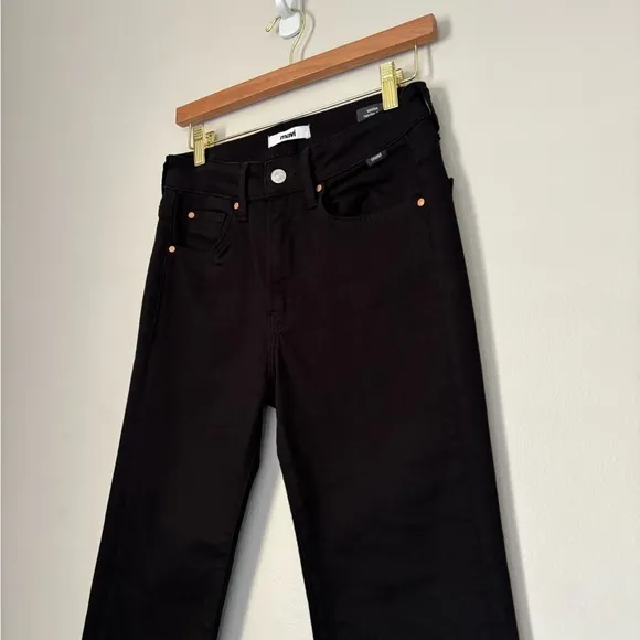 Mavi Maria High Rise Flare Jeans In Black