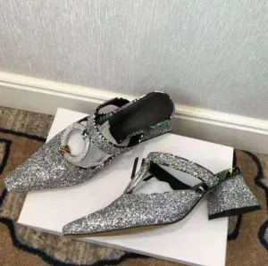 Med Heels Slippers Women Bling Slides Outside Mules Shoes Women Cozy Loafers Sandalias Mujer 2020 Ladise Shoes Chanclas Mujer