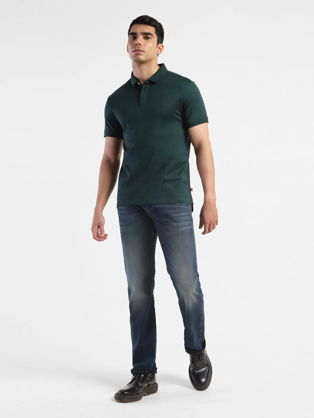 Men's 65504 Blue Skinny Fit Mid Rise Jeans
