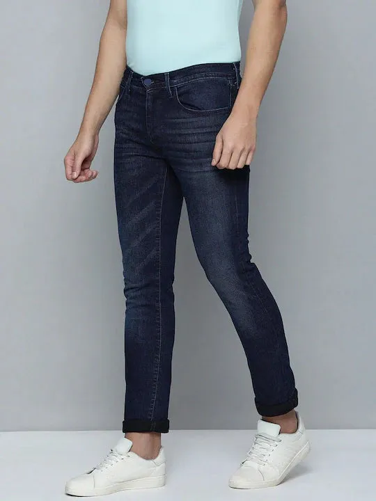 Men's 655'04 Blue Skinny Fit Mid Rise Jeans