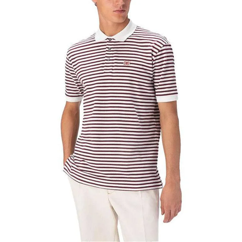 Men's Bally Striped Polo Shirt