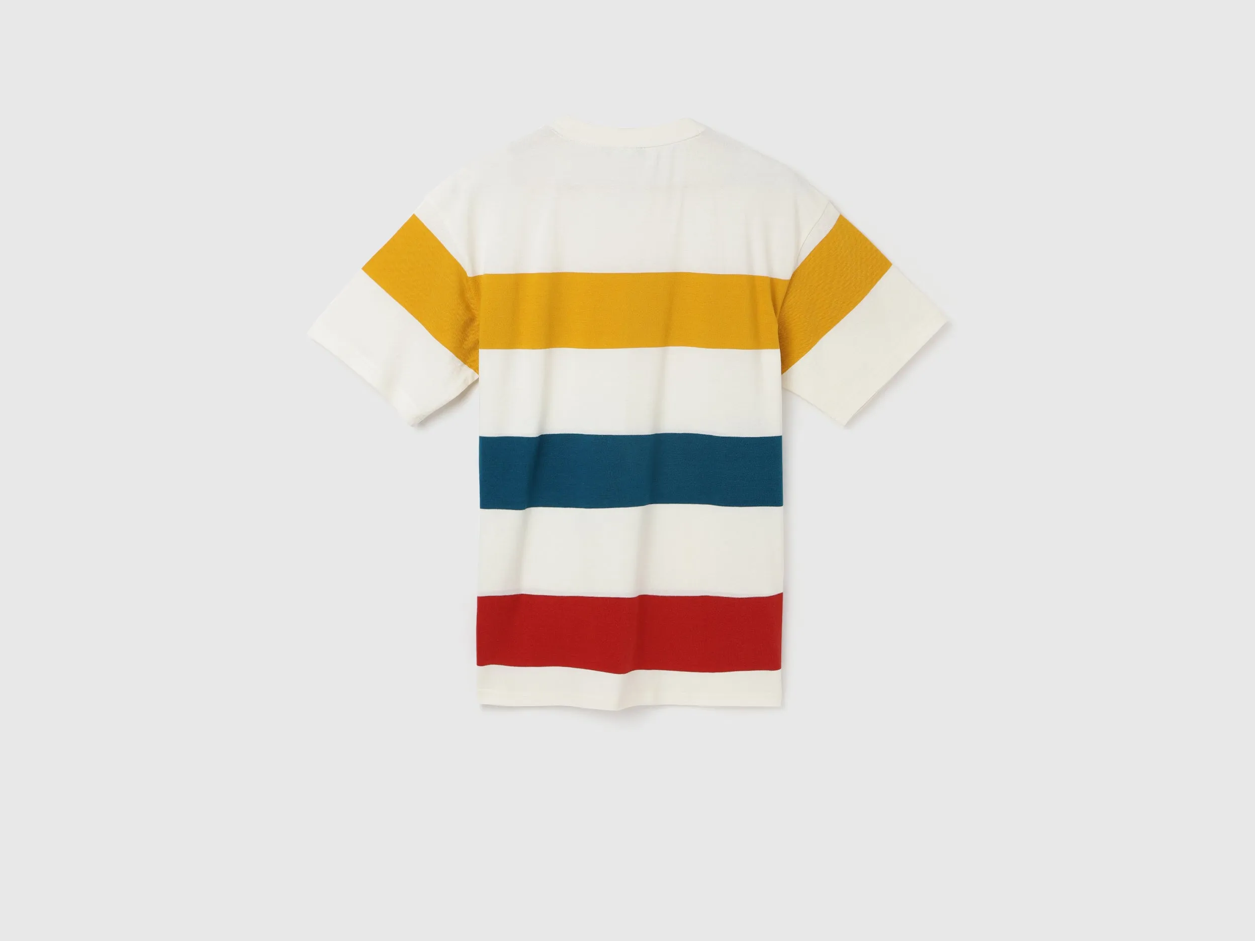 Men's Boxy Fit Crew Neck Striped Tshirts