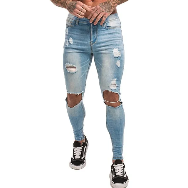 Men's Skinny Ripped Jeans
