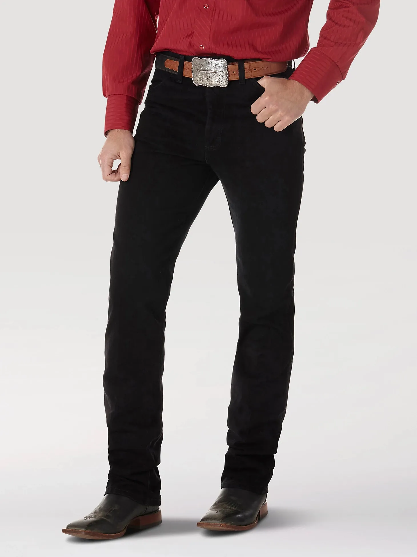 Men's Wrangler Black Bootcut Jeans