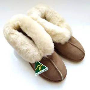 Merino Craft Ladies Slippers  - Chestnut