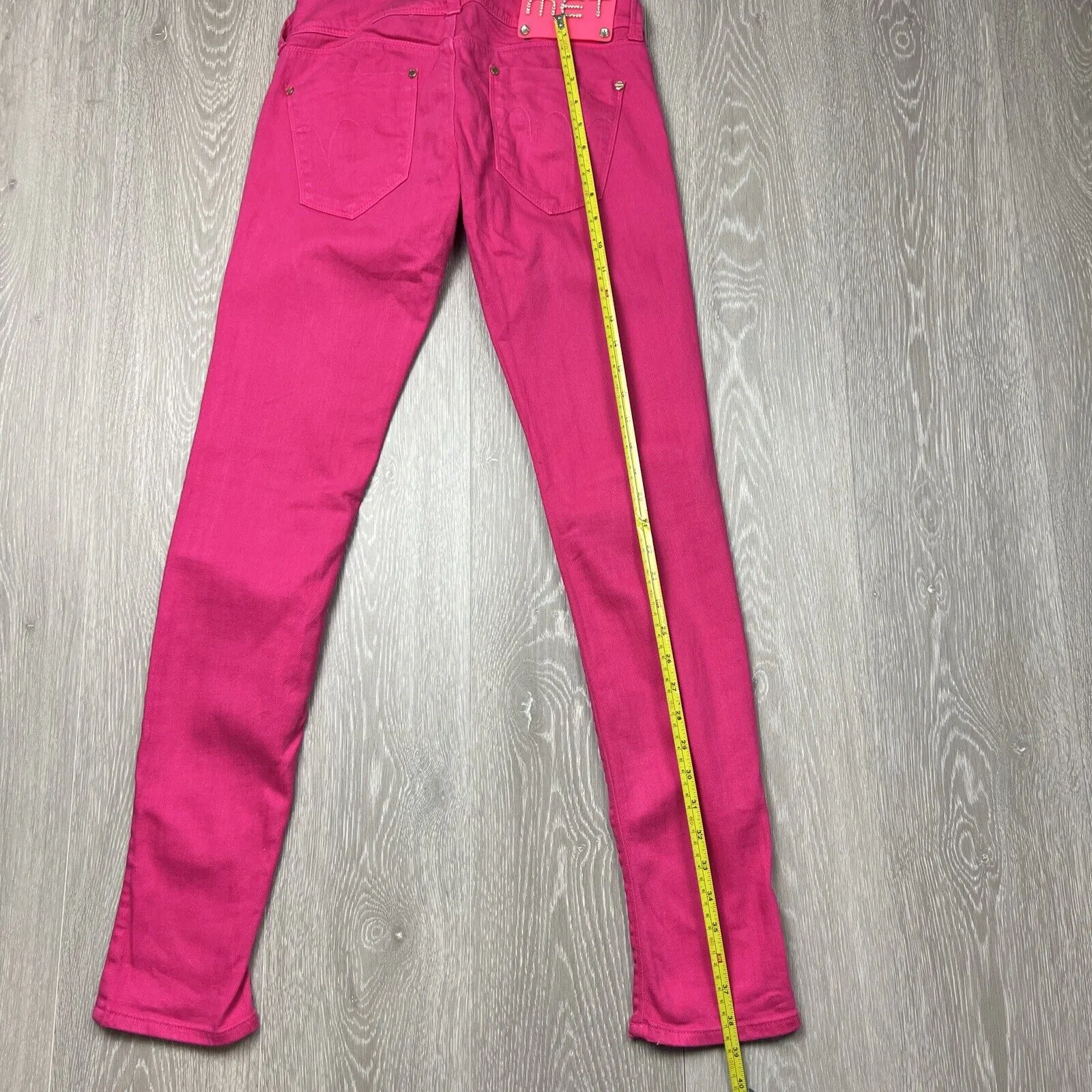 MET Womens Bright Pink Skinny Jeans size 27