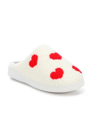 MIA Cozi Red Heart Slippers for Women in Red/White | GS1412401-REDHEART
