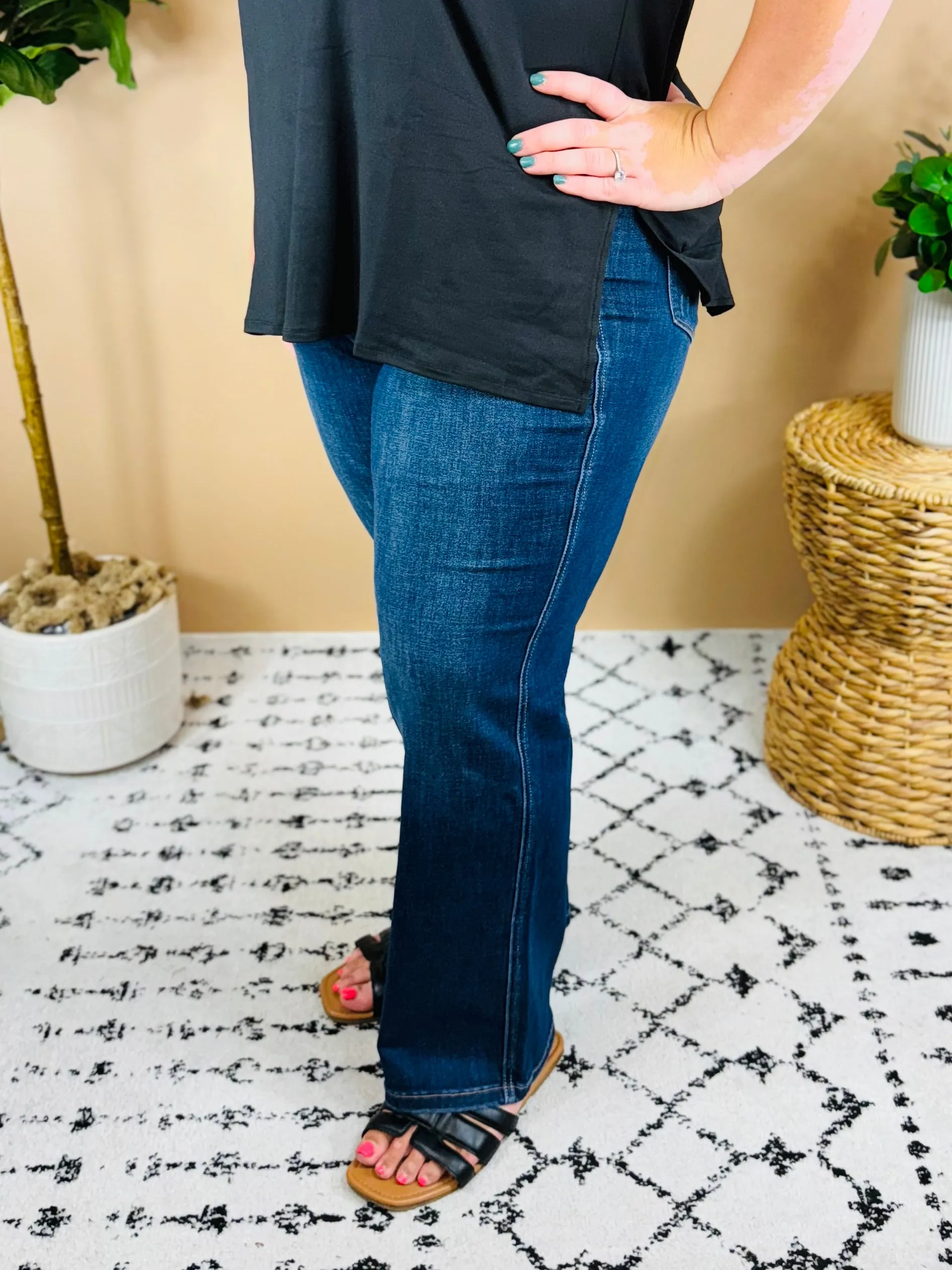 Mia Judy Blue Tummy Control Straight Jeans