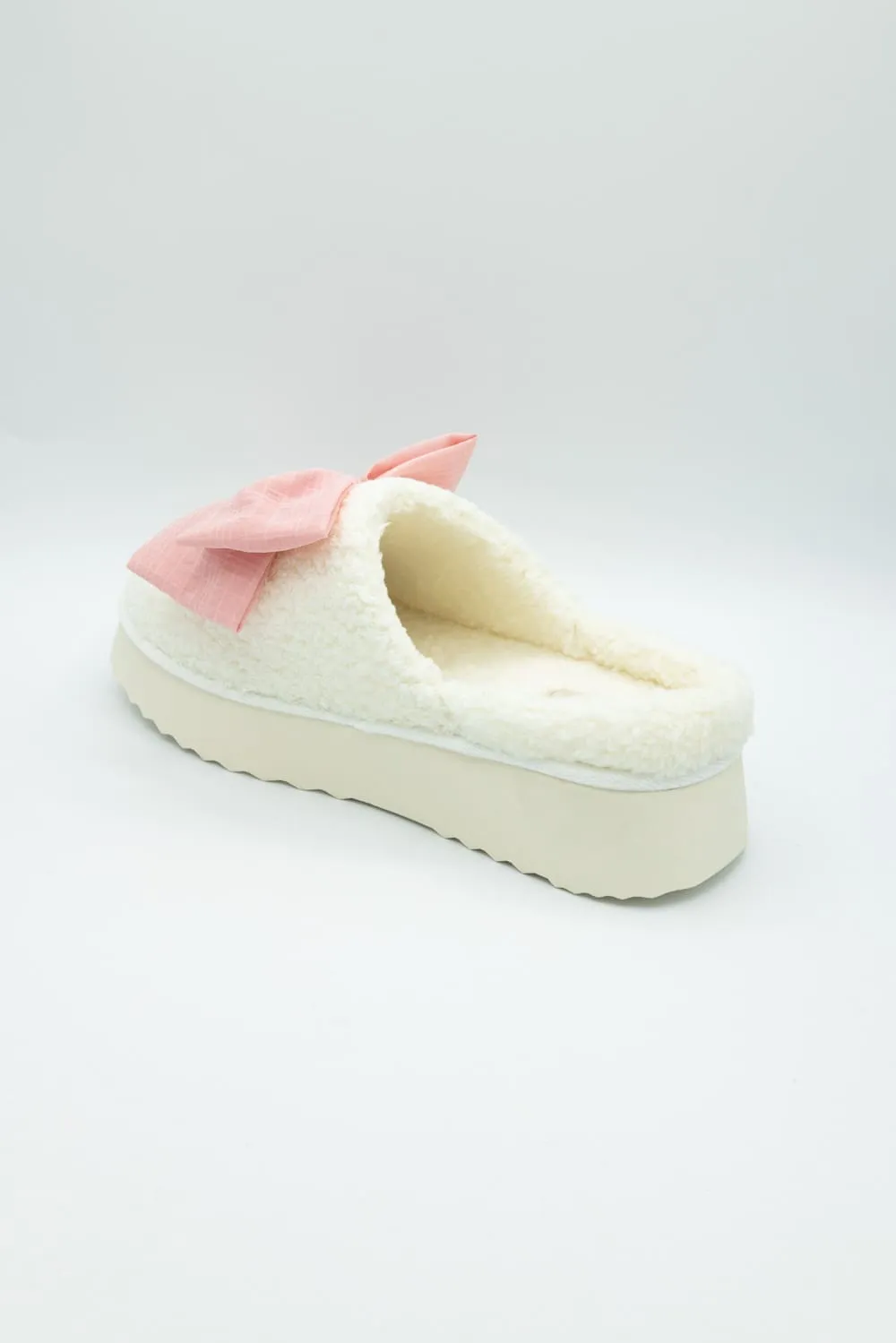MIA Platform Bow Slippers for Women in Blush | GS1501607-BLUSH