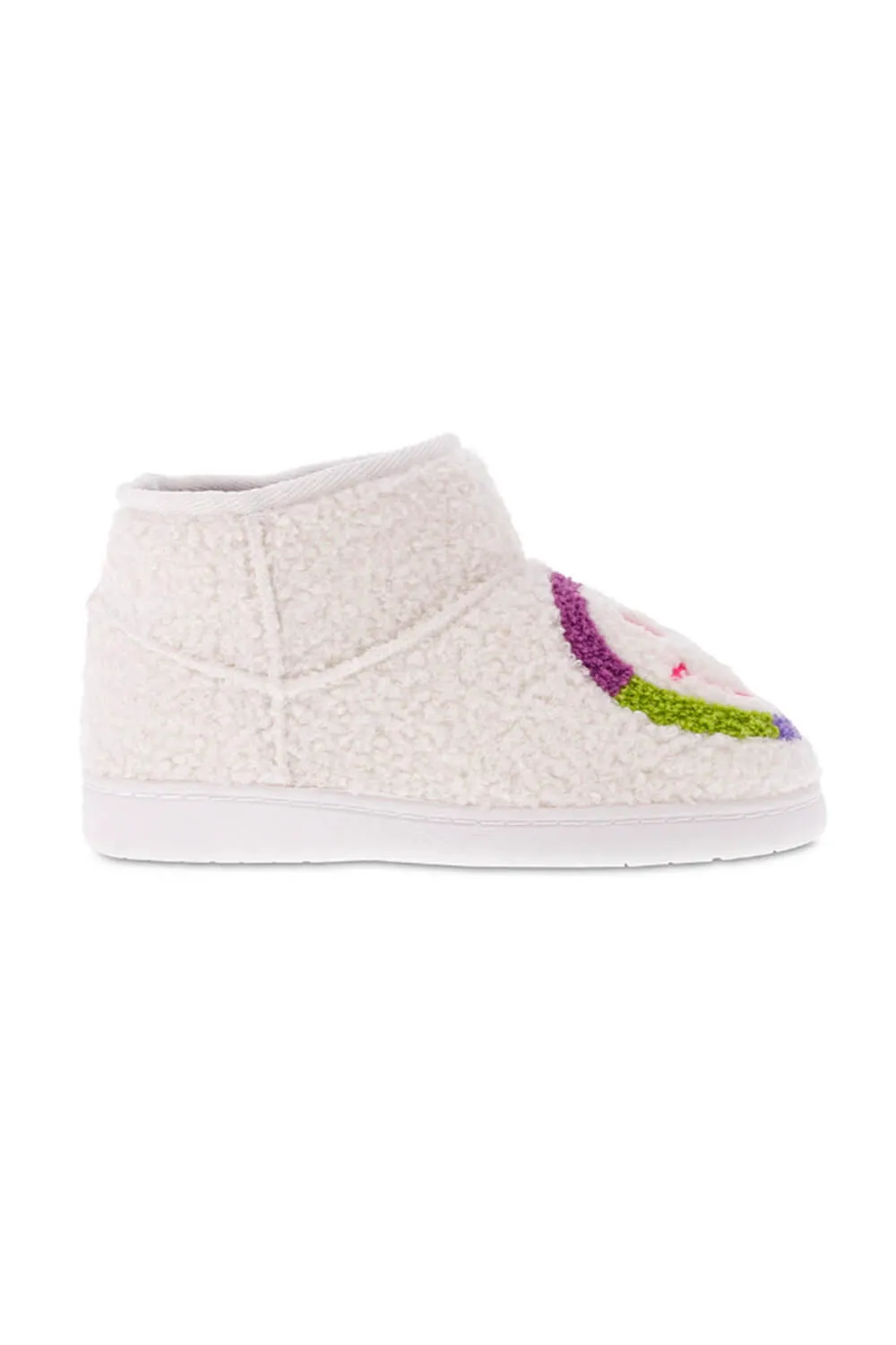 MIA Smiley Face Slipper Booties for Women in Rainbow | GS1412404-MULTI