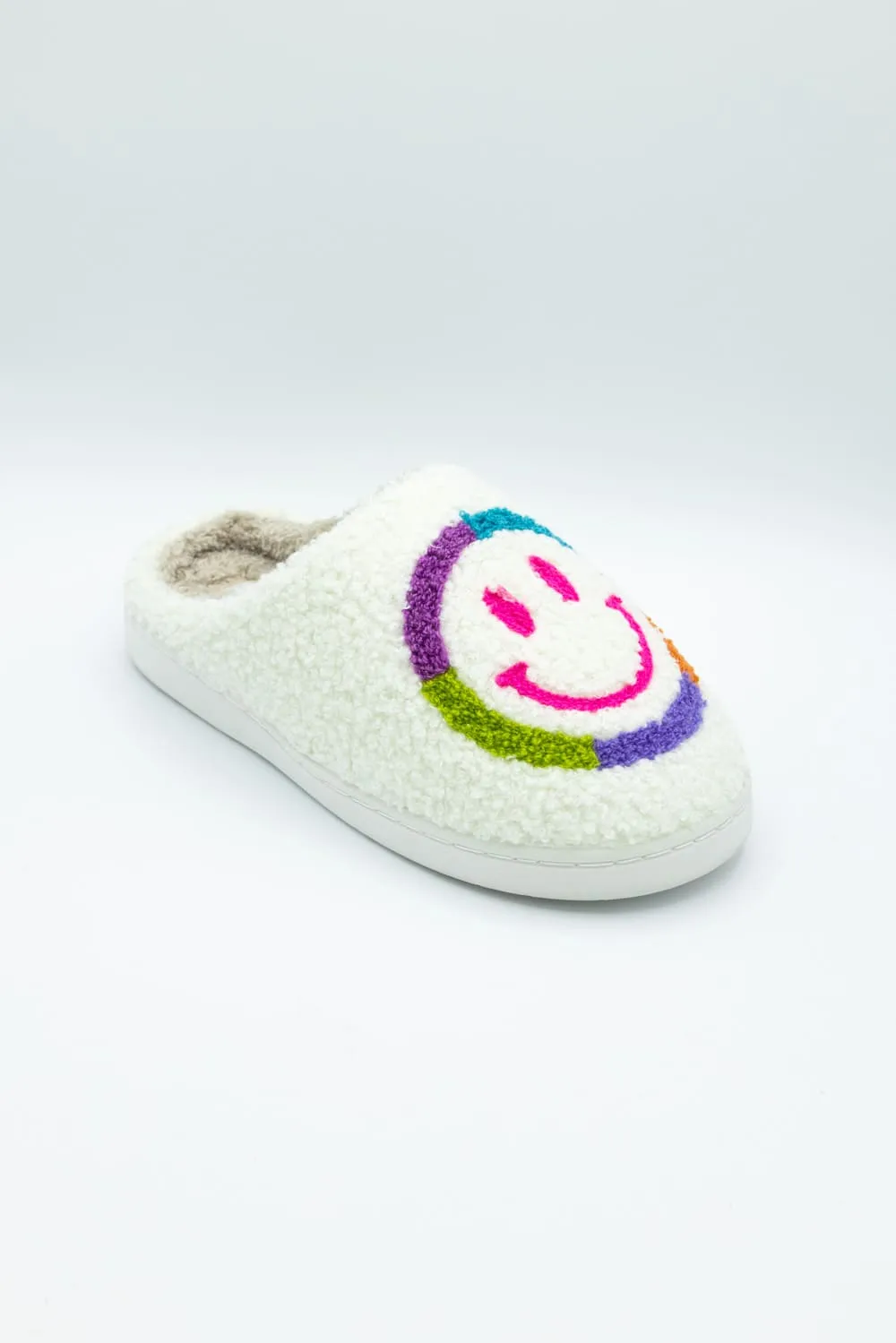 MIA Smiley Face Slippers for Women in Rainbow | GS1412401-COLORFUL