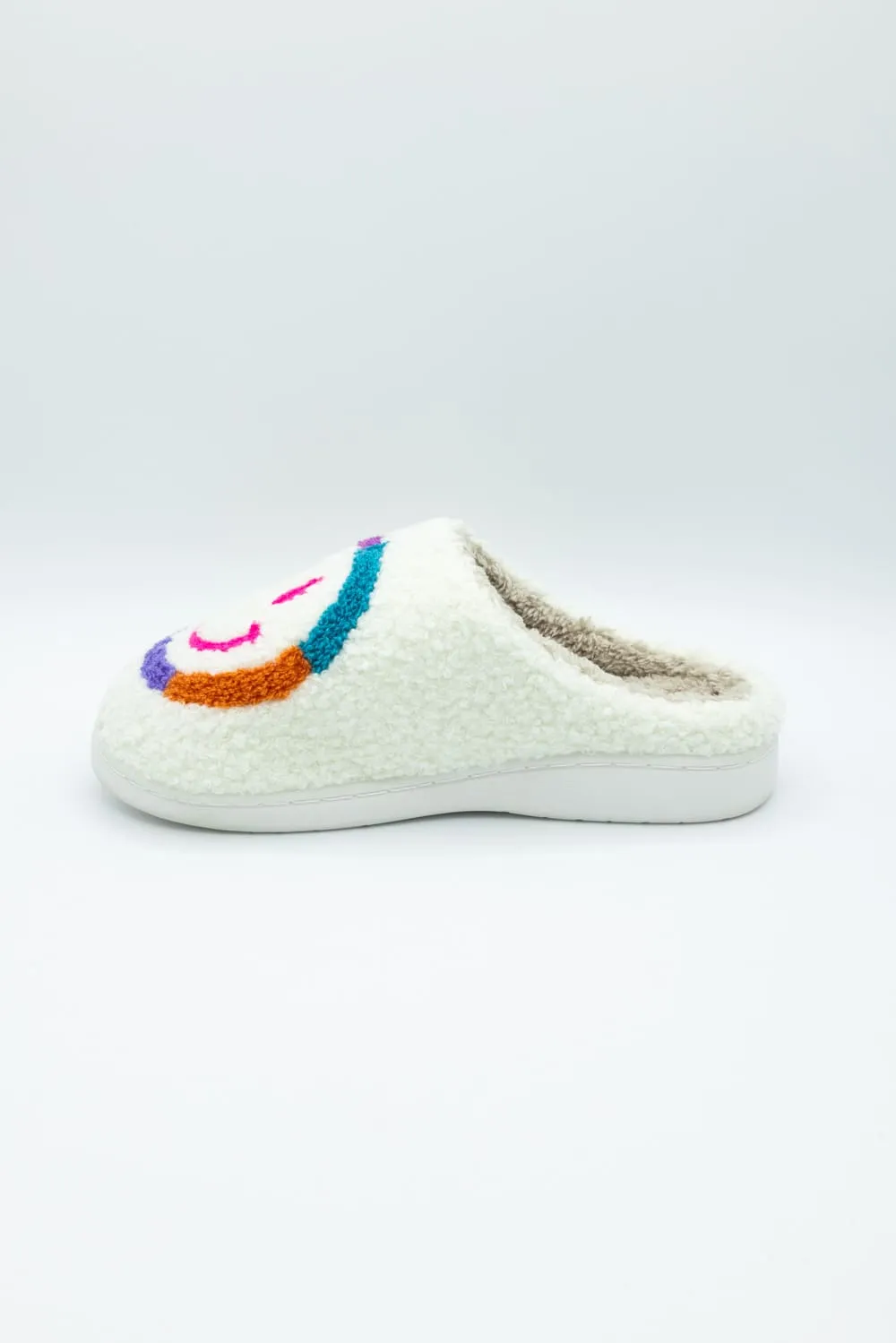 MIA Smiley Face Slippers for Women in Rainbow | GS1412401-COLORFUL