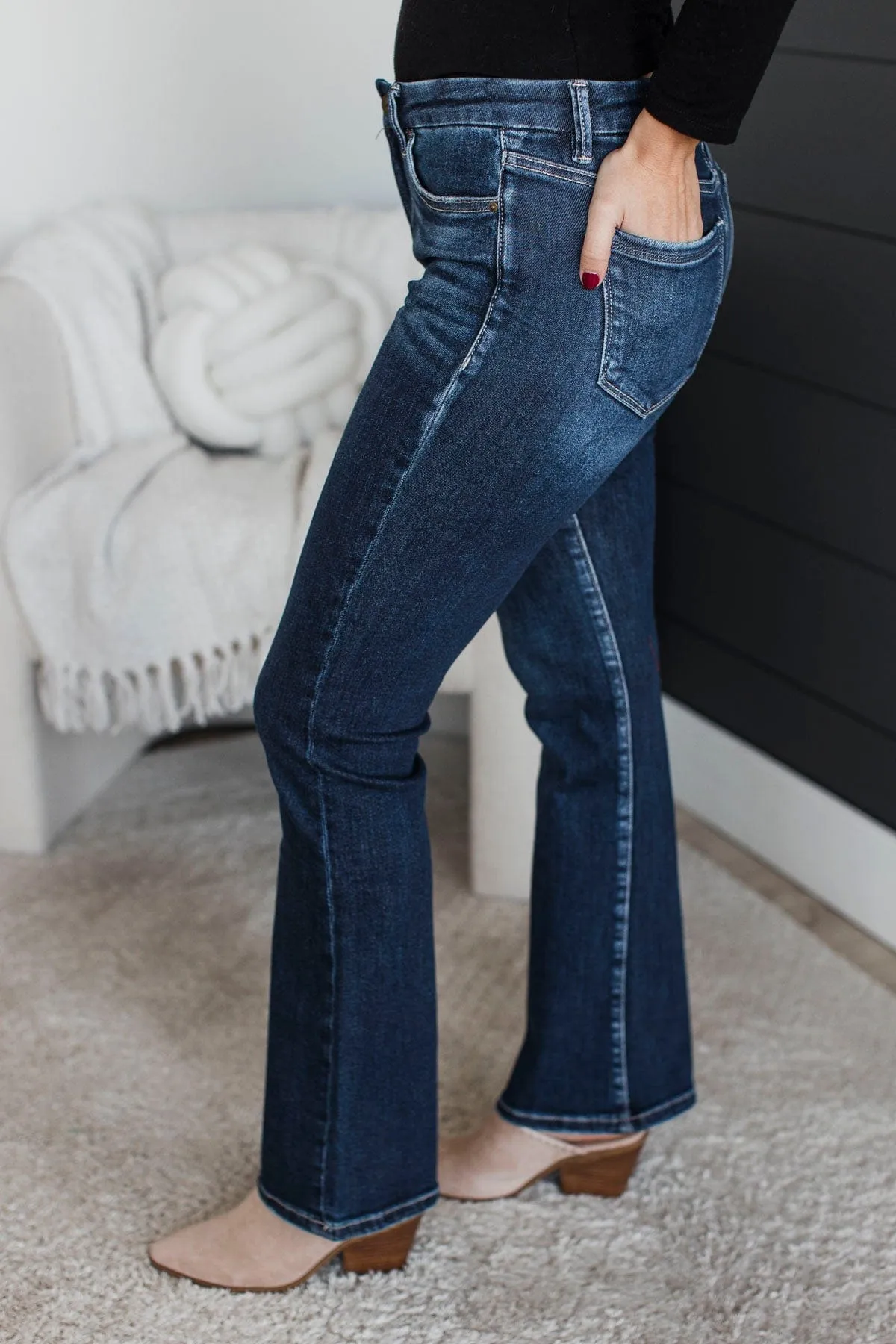Mica Denim Bootcut Jeans- Olympia Wash