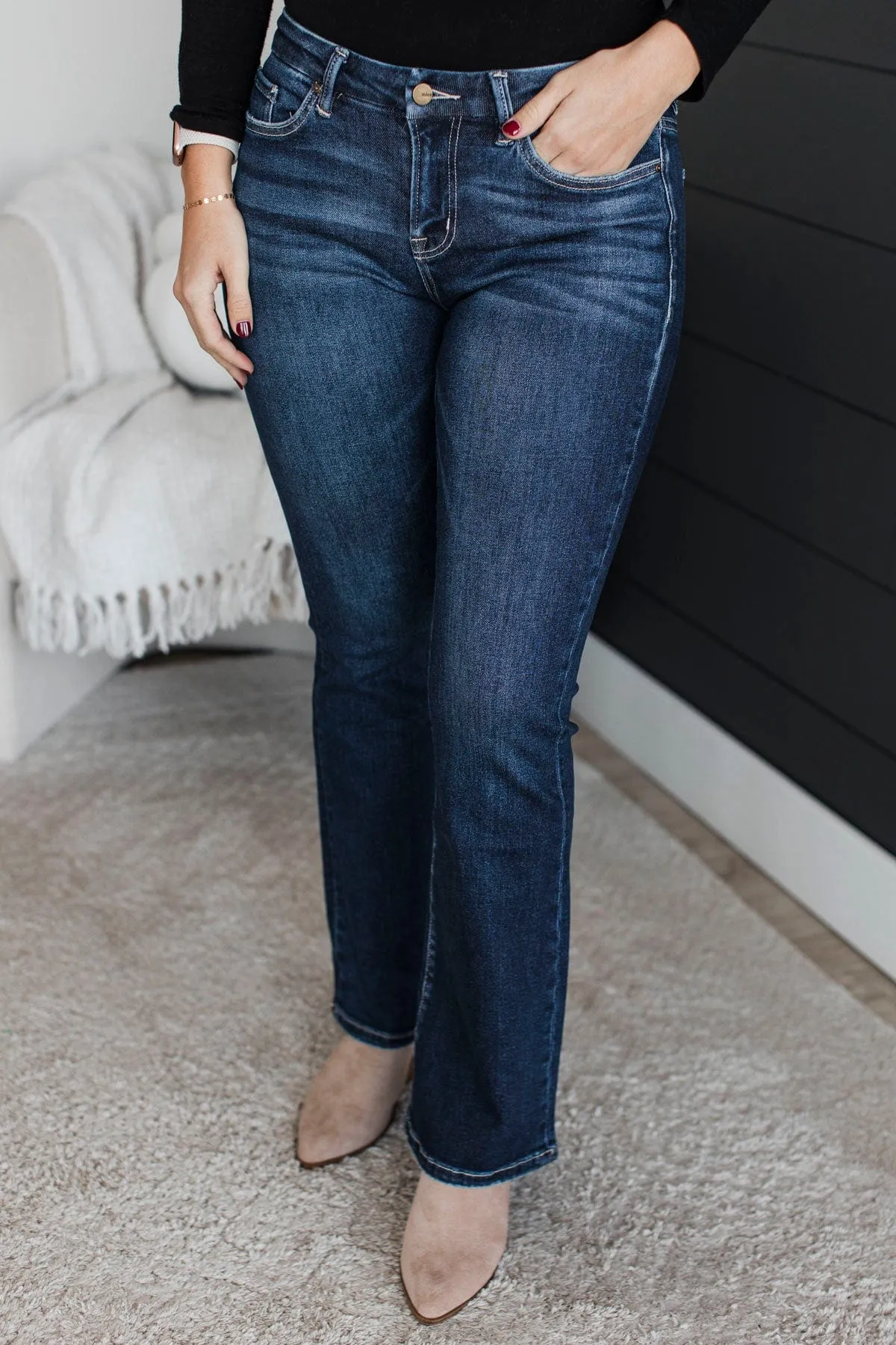 Mica Denim Bootcut Jeans- Olympia Wash