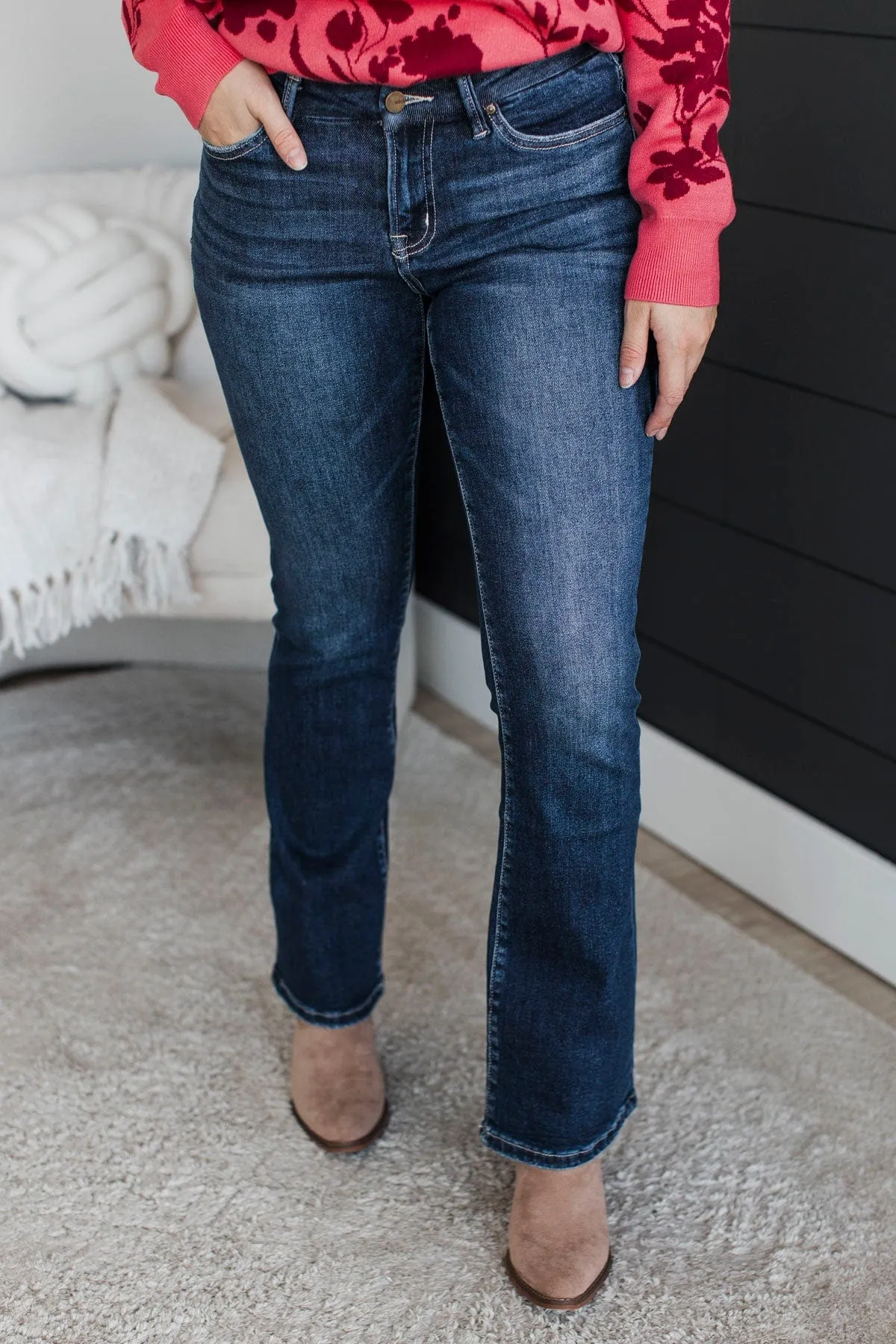 Mica Denim Bootcut Jeans- Olympia Wash