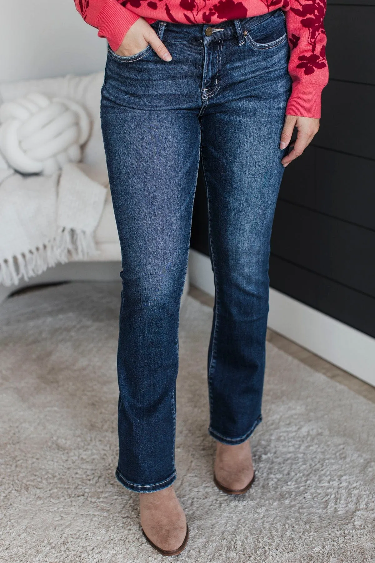 Mica Denim Bootcut Jeans- Olympia Wash