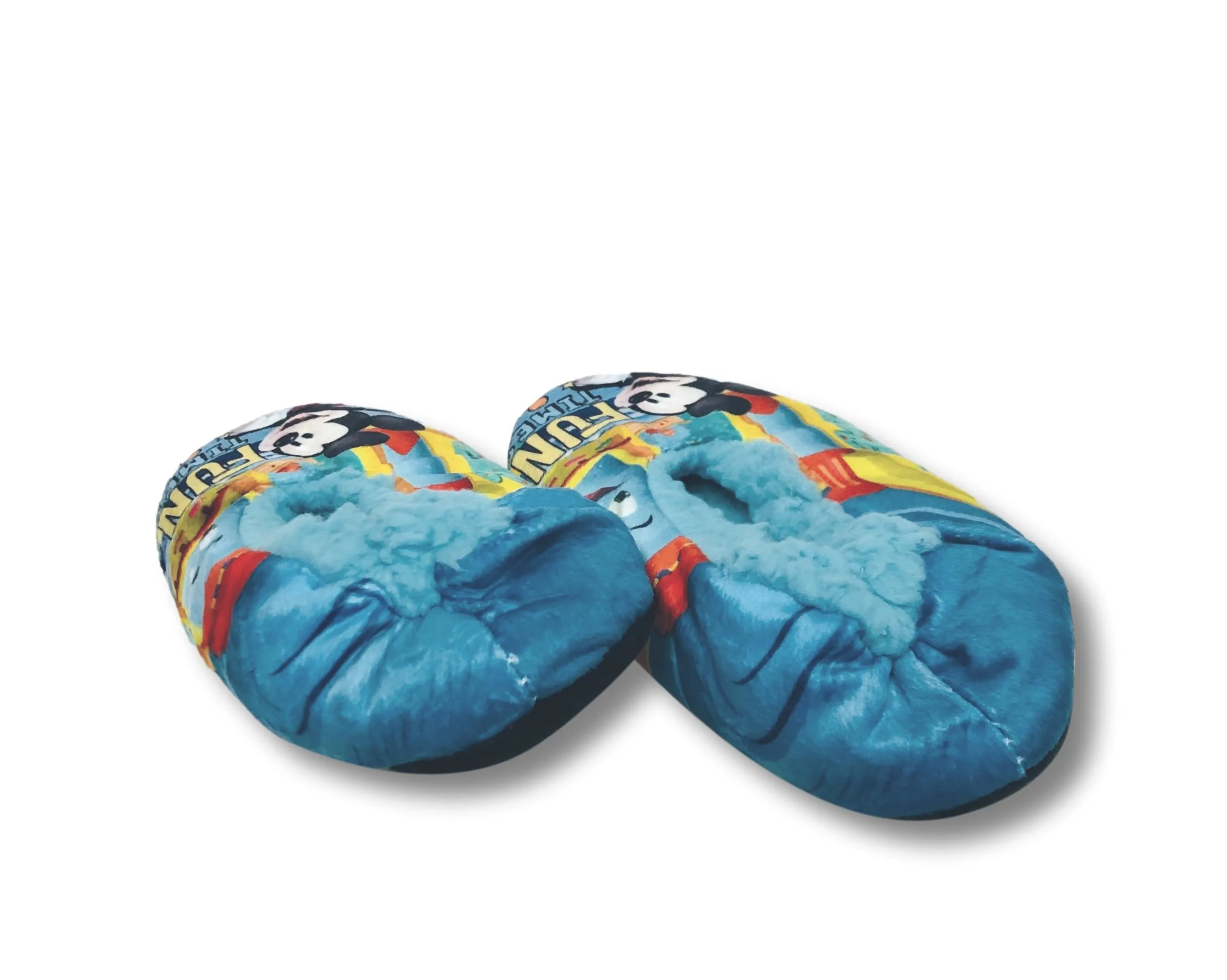 Mickey Mouse Toddler Slippers Boys Fuzzy Slipper Socks for Kids