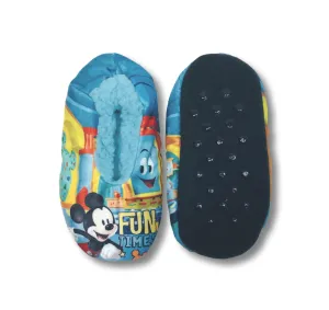 Mickey Mouse Toddler Slippers Boys Fuzzy Slipper Socks for Kids
