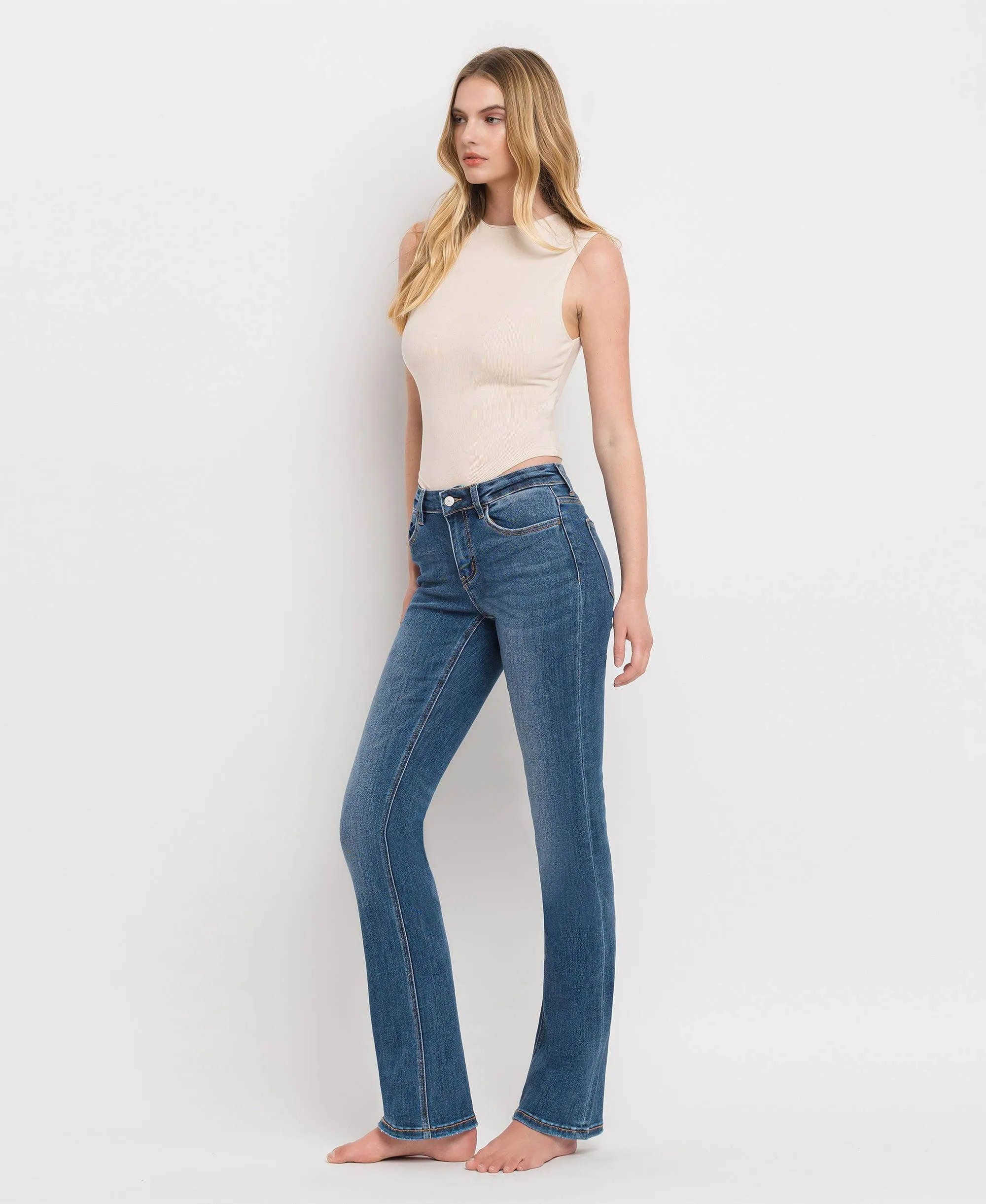 Mid Rise Bootcut Vervet Jeans: Titillating