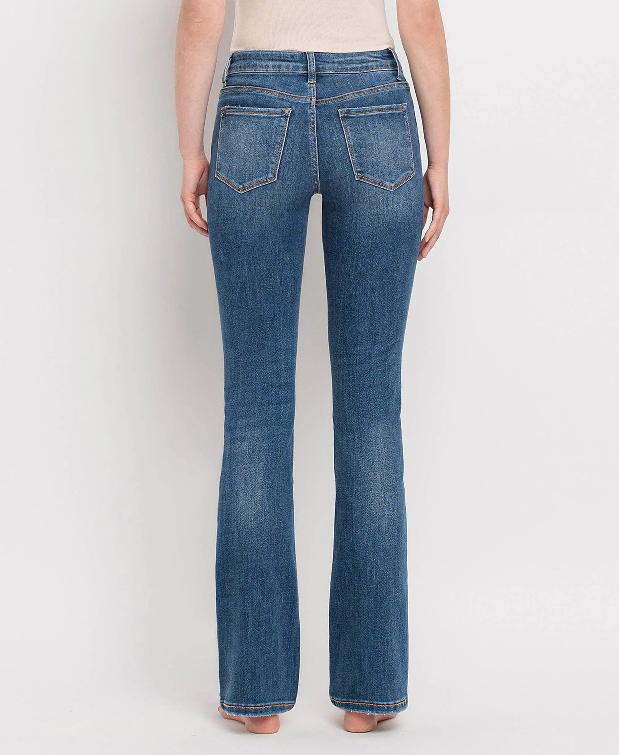 Mid Rise Bootcut Vervet Jeans: Titillating