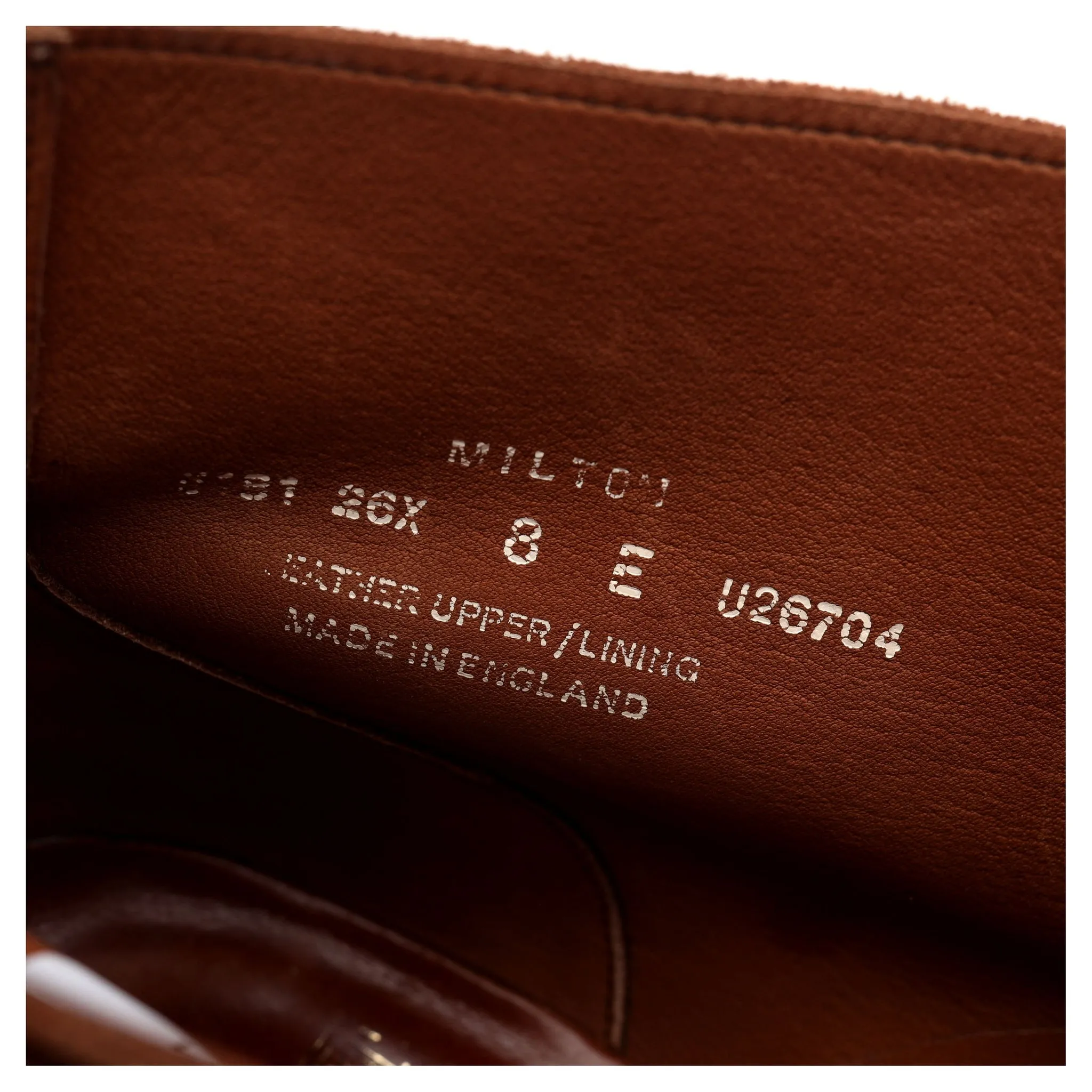 'Milton' Tan Brown Suede Chukka Boots UK 8 E