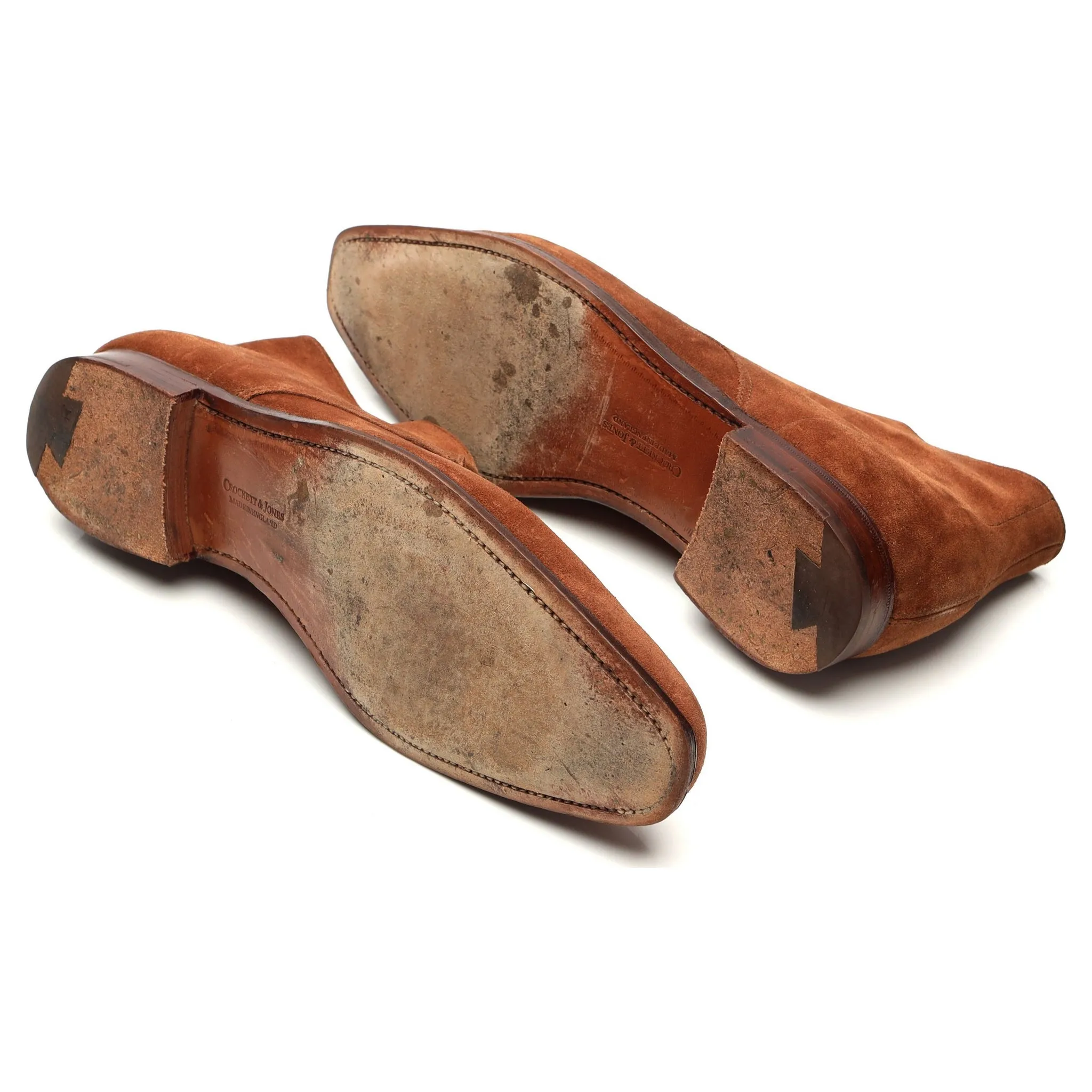 'Milton' Tan Brown Suede Chukka Boots UK 8 E