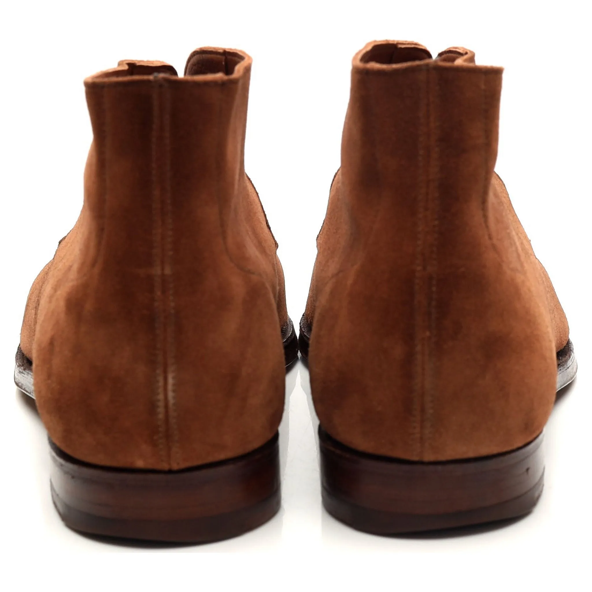 'Milton' Tan Brown Suede Chukka Boots UK 8 E