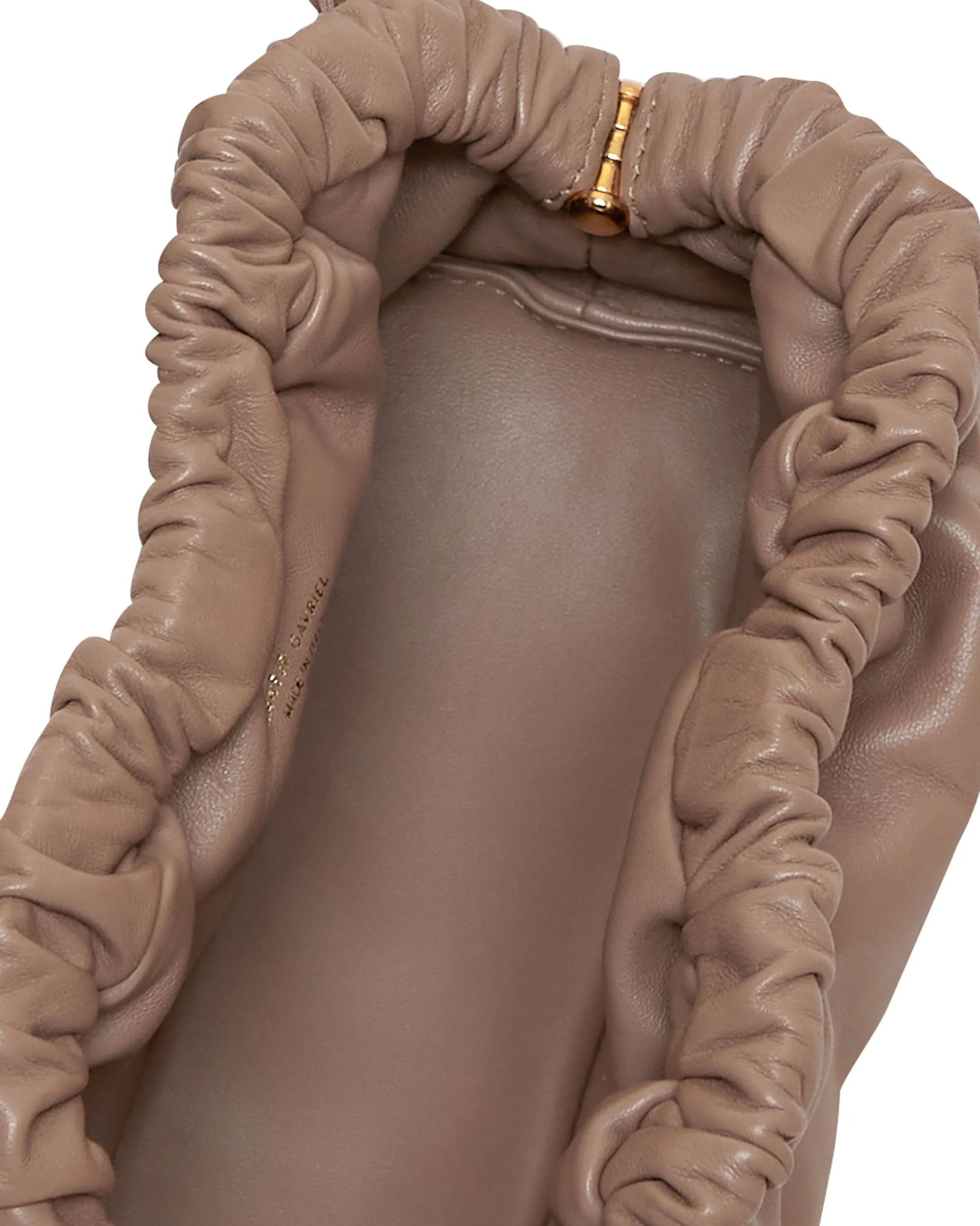 Mini Cloud Clutch in Biscotto