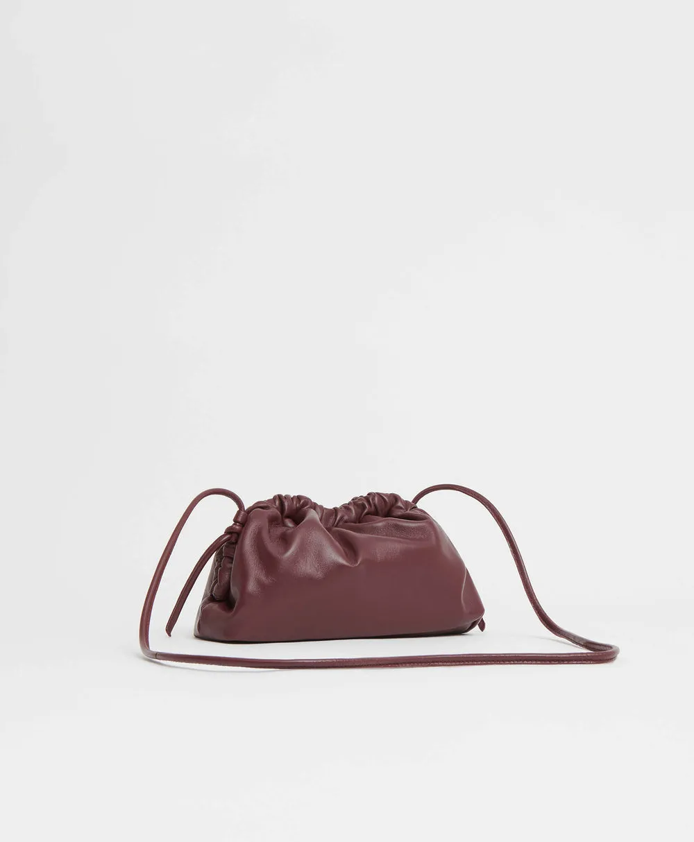Mini Cloud Clutch in Pomegranate