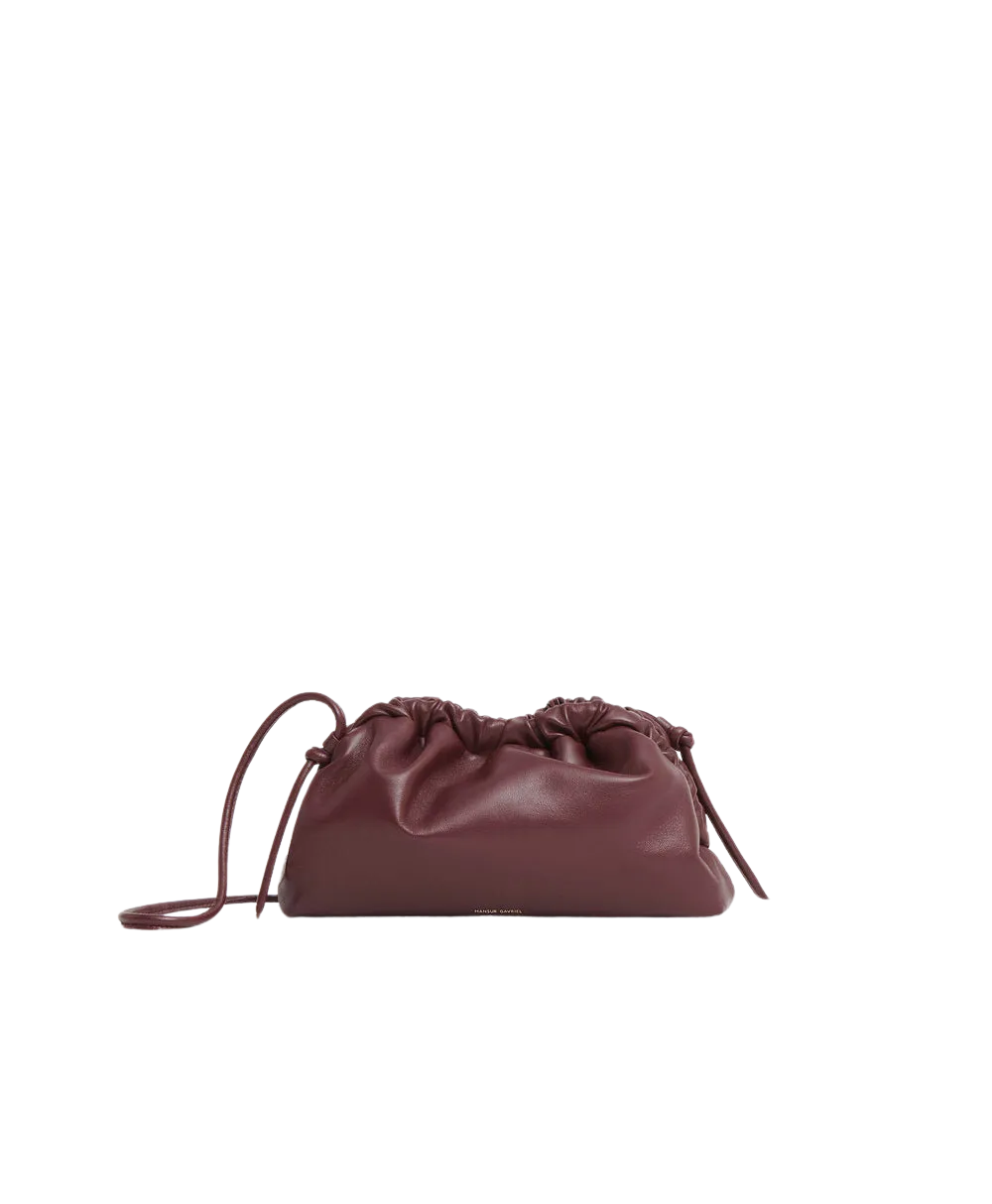 Mini Cloud Clutch in Pomegranate