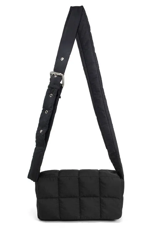 Mini Quilted Puffer Crossbody Bag