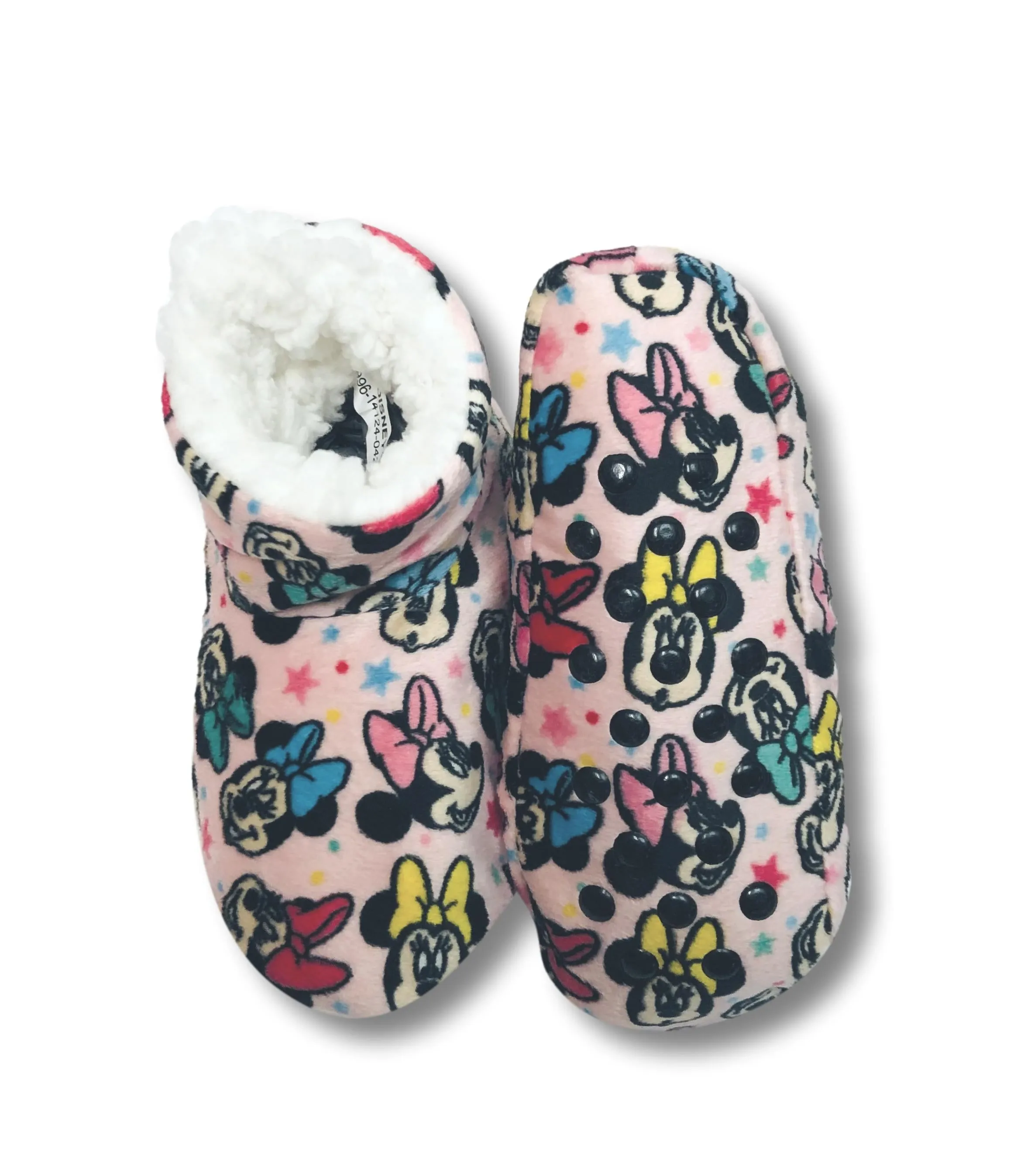 Minnie Mouse Toddler Slippers Fuzzy Slipper Booties for Girls