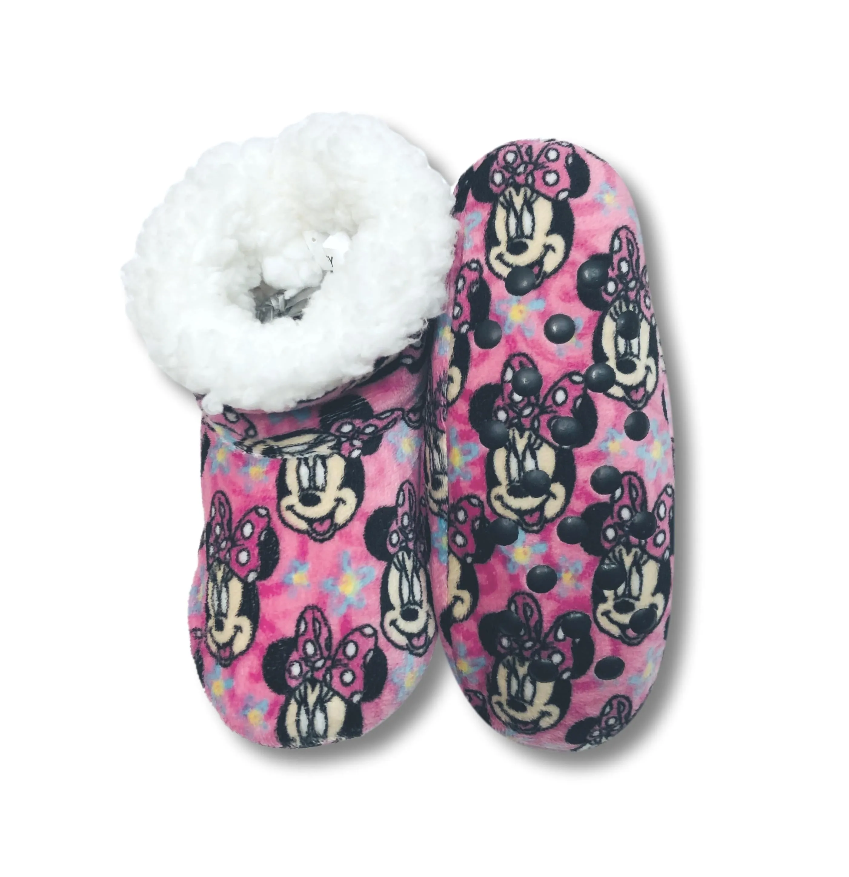Minnie Mouse Toddler Slippers Fuzzy Slipper Booties for Girls