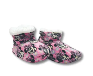 Minnie Mouse Toddler Slippers Fuzzy Slipper Booties for Girls