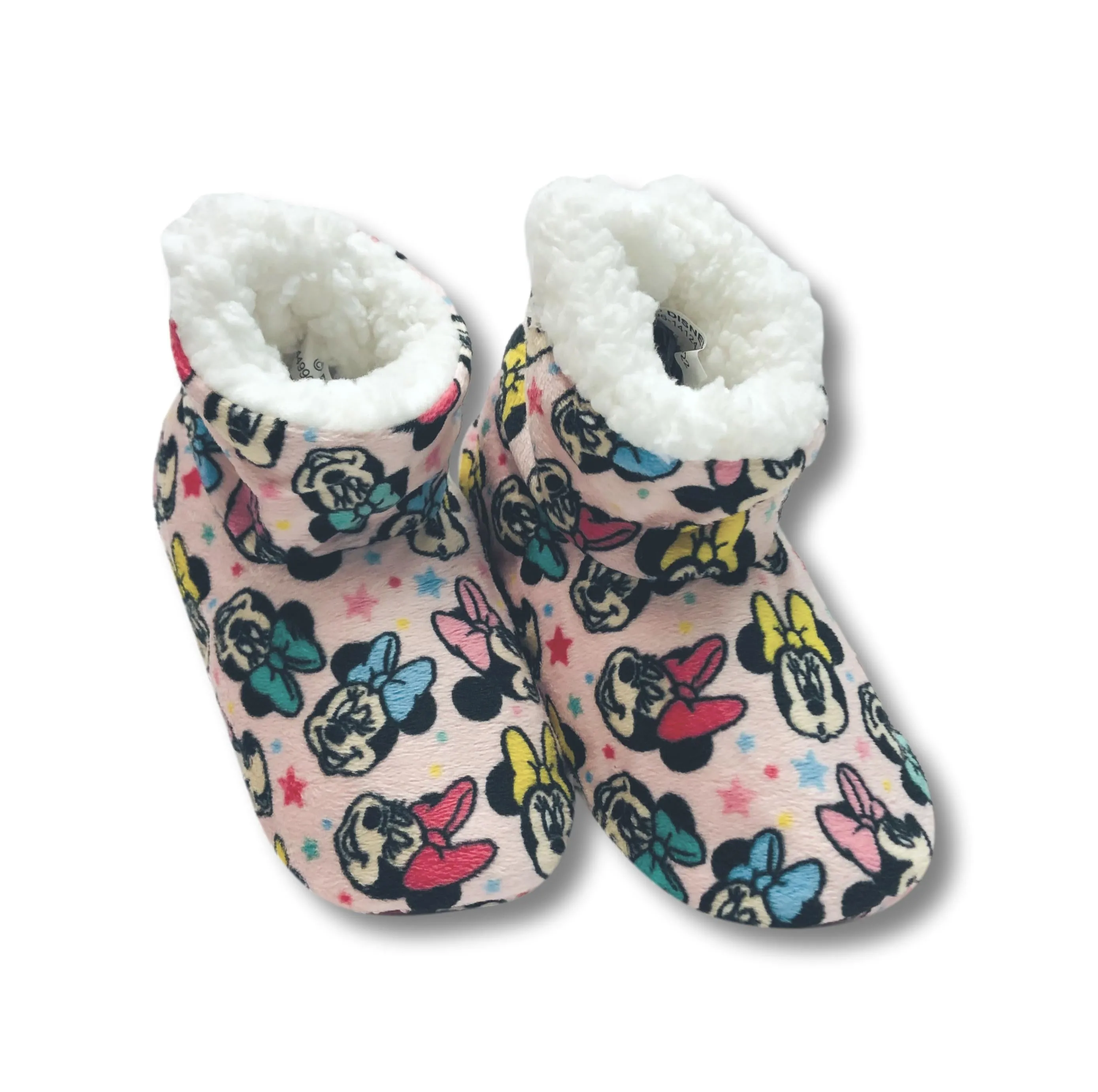 Minnie Mouse Toddler Slippers Fuzzy Slipper Booties for Girls