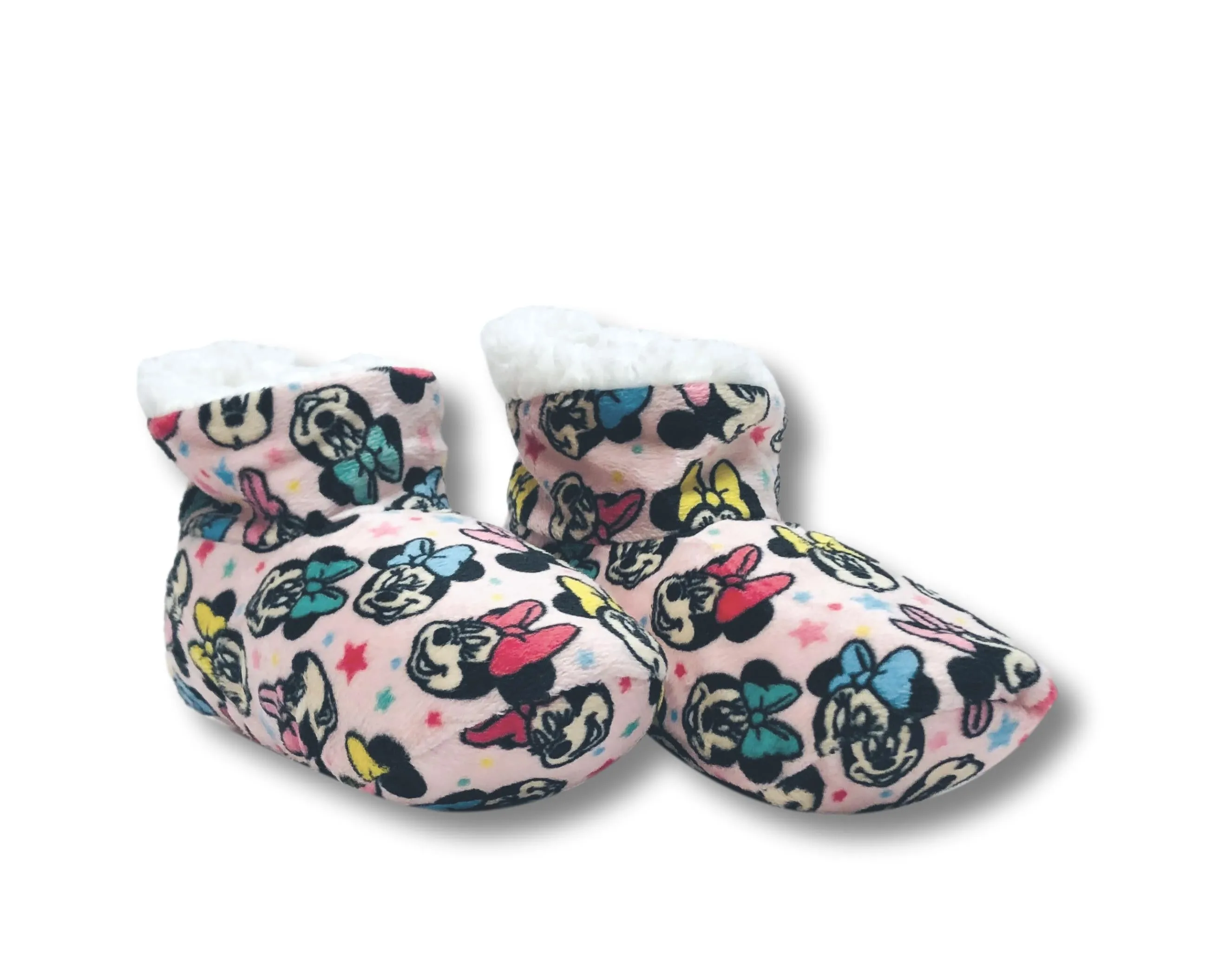 Minnie Mouse Toddler Slippers Fuzzy Slipper Booties for Girls